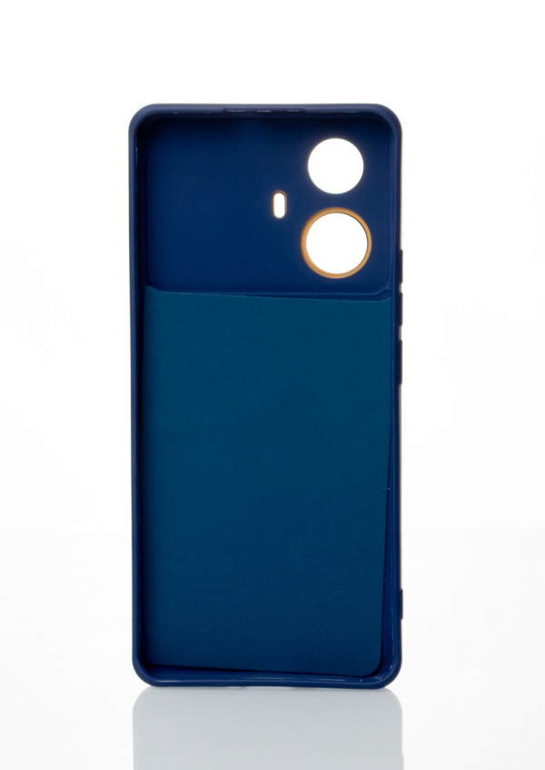 Силиконовый чехол CAMERA PROTECTION для Realme 10 Pro+ темно-синий