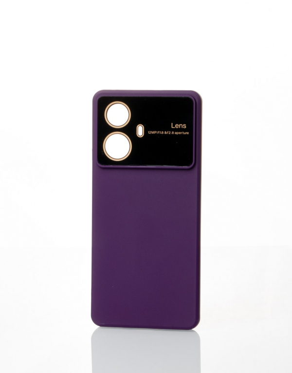 Силиконовый чехол CAMERA PROTECTION для Realme 10 Pro+ фиолетовый
