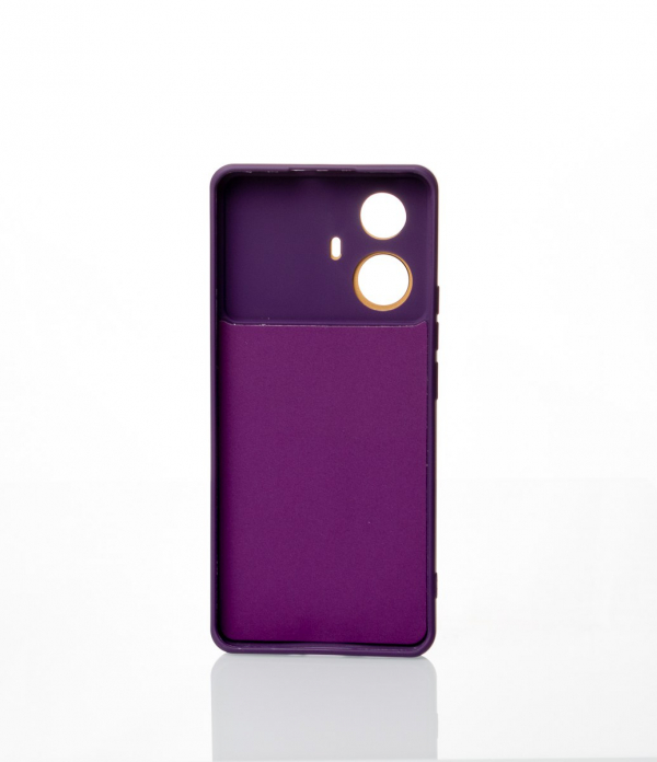 Силиконовый чехол CAMERA PROTECTION для Realme 10 Pro+ фиолетовый