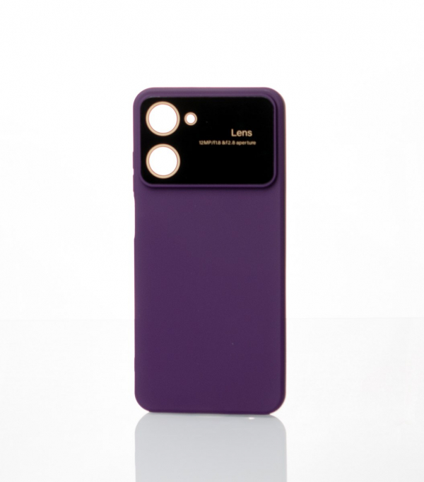 Силиконовый чехол CAMERA PROTECTION для Realme C33 фиолетовый