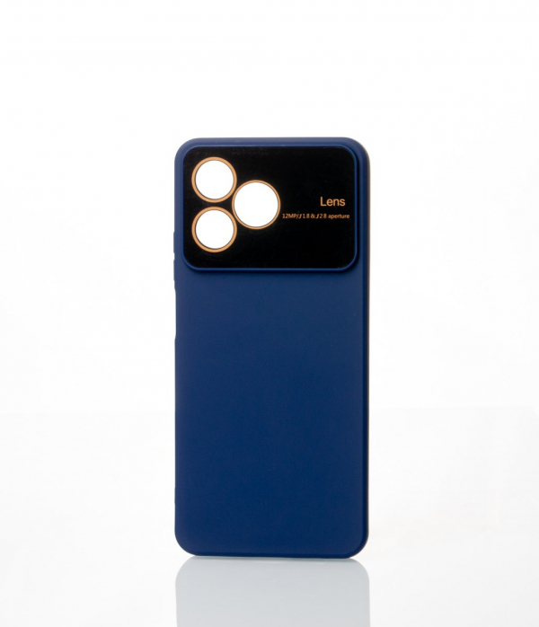 Силиконовый чехол CAMERA PROTECTION для Realme C53 темно-синий