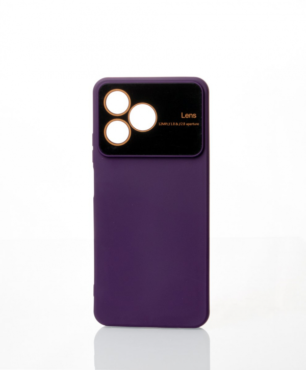Силиконовый чехол CAMERA PROTECTION для Realme C53 фиолетовый