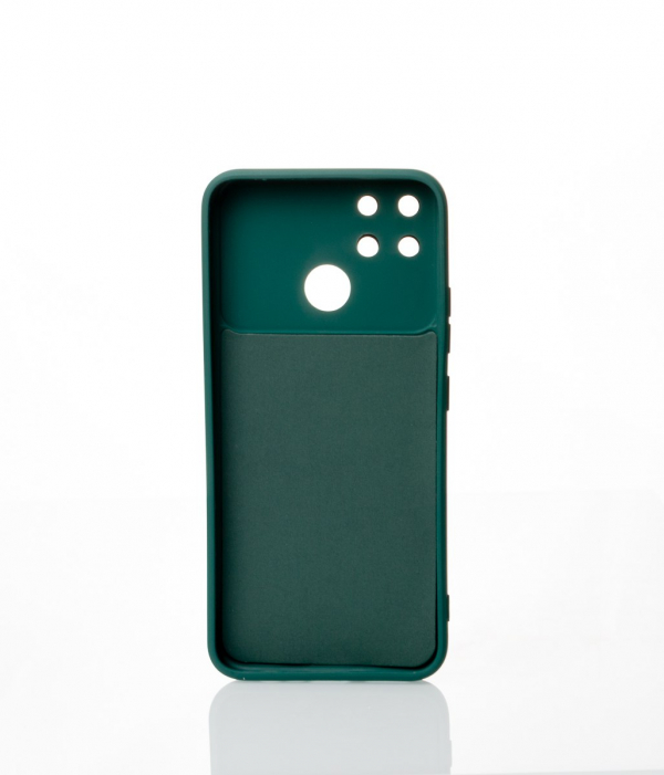 Силиконовый чехол CAMERA PROTECTION для Realme Narzo 50A (RMX3430) темно-зеленый