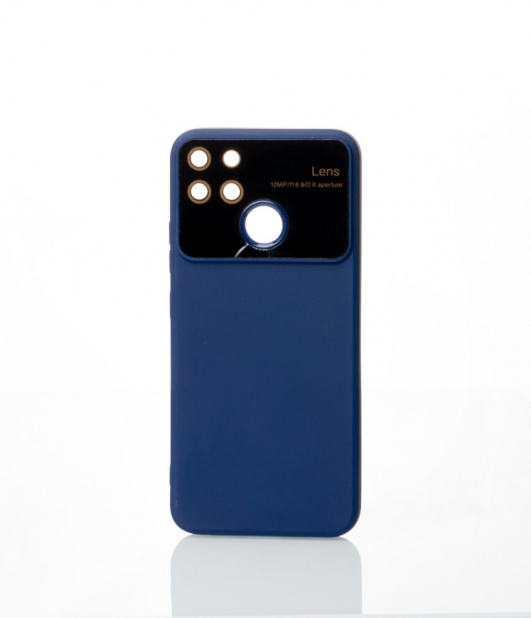 Силиконовый чехол CAMERA PROTECTION для Realme Narzo 50A (RMX3430) темно-синий