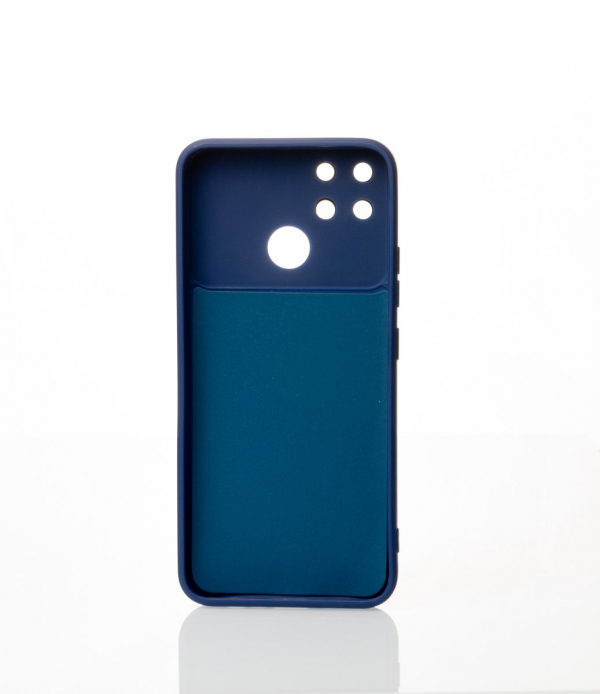 Силиконовый чехол CAMERA PROTECTION для Realme Narzo 50A (RMX3430) темно-синий