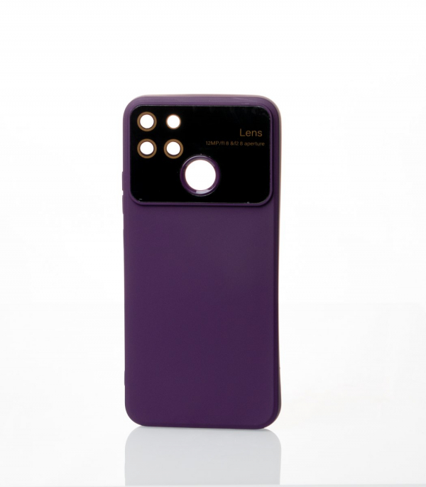 Силиконовый чехол CAMERA PROTECTION для Realme Narzo 50A (RMX3430) фиолетовый