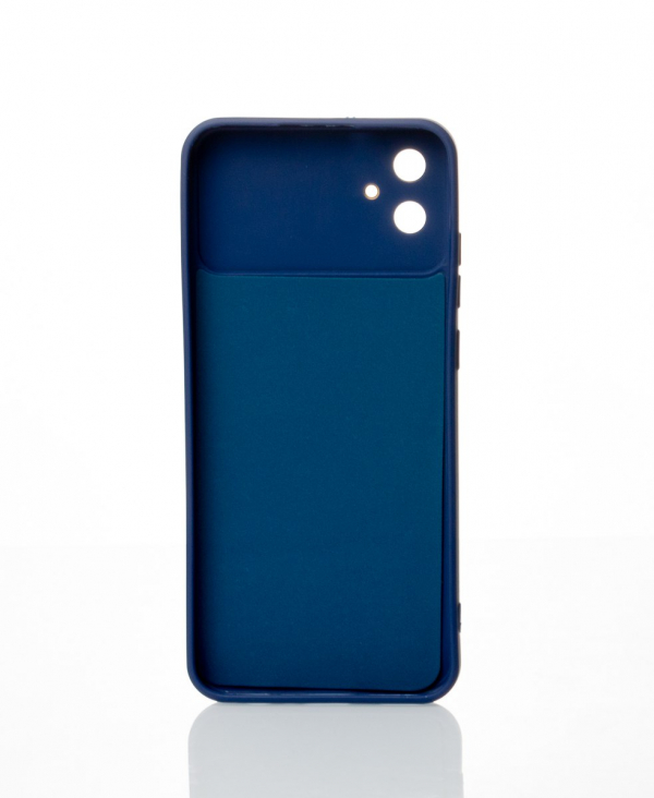 Силиконовый чехол CAMERA PROTECTION для Samsung A04e темно-синий
