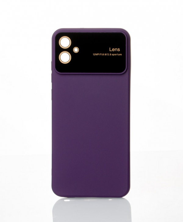 Силиконовый чехол CAMERA PROTECTION для Samsung A04e фиолетовый