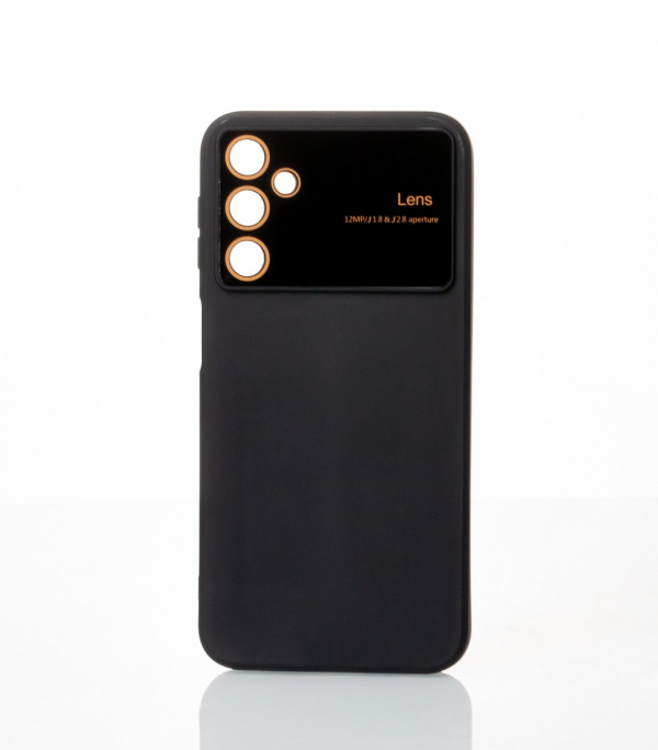 Силиконовый чехол CAMERA PROTECTION для Samsung A14 черный