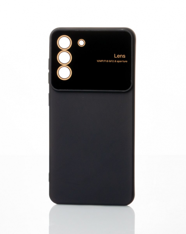 Силиконовый чехол CAMERA PROTECTION для Samsung S21 FE черный