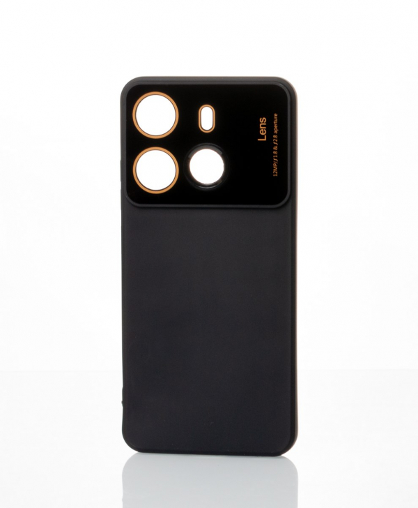 Силиконовый чехол CAMERA PROTECTION для Tecno Spark Go 2023 (BF7N) черный