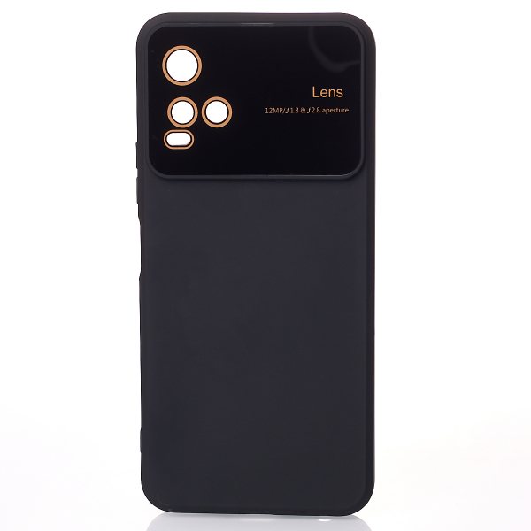 Силиконовый чехол CAMERA PROTECTION для Vivo Y21 черный