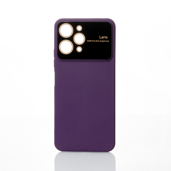 Силиконовый чехол CAMERA PROTECTION для Xiaomi Redmi 12 фиолетовый