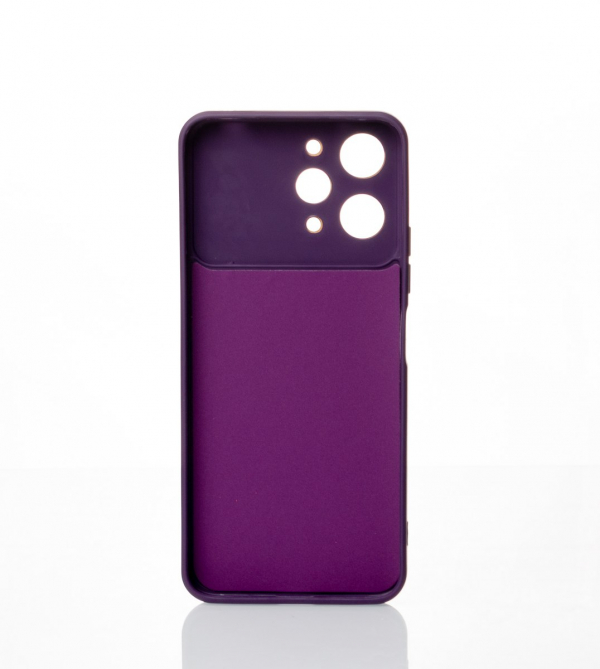 Силиконовый чехол CAMERA PROTECTION для Xiaomi Redmi 12 фиолетовый