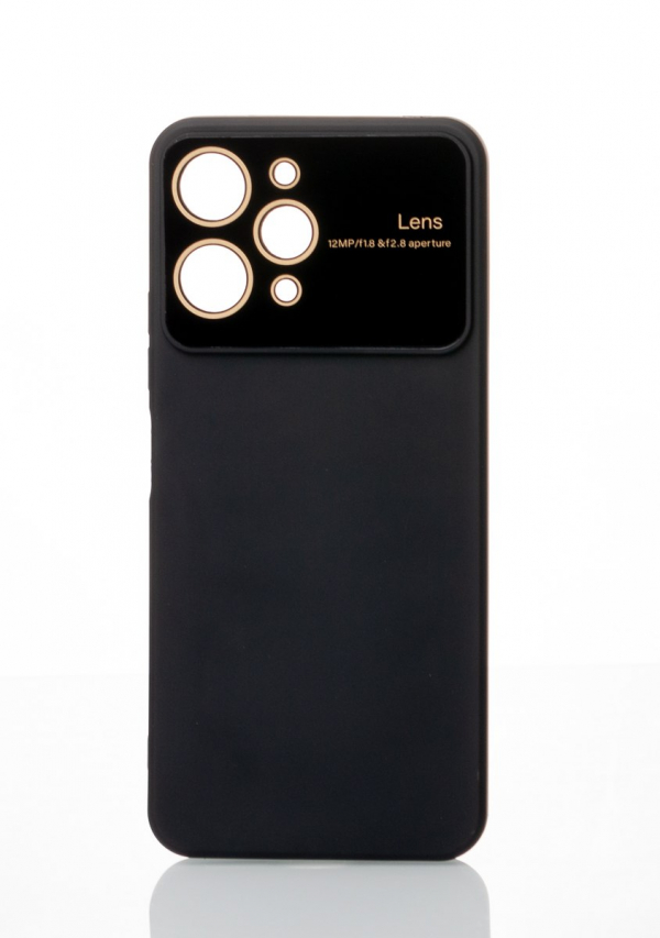 Силиконовый чехол CAMERA PROTECTION для Xiaomi Redmi 12 черный