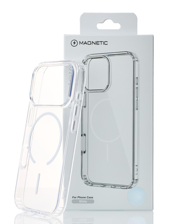 Силиконовый чехол CLEAR с поддержкой MagSafe для iPhone 18 Pro Max Прозрачный
