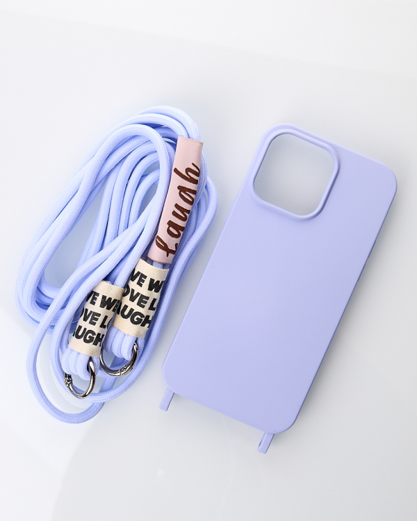 Силиконовый чехол CORD для iPhone 15 Pro фиалковый