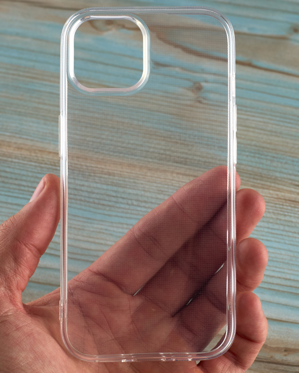 Силиконовый чехол CRYSTAL CASE для iPhone 15 Plus прозрачный