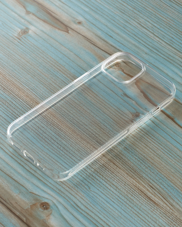 Силиконовый чехол CRYSTAL CASE для iPhone 15 прозрачный