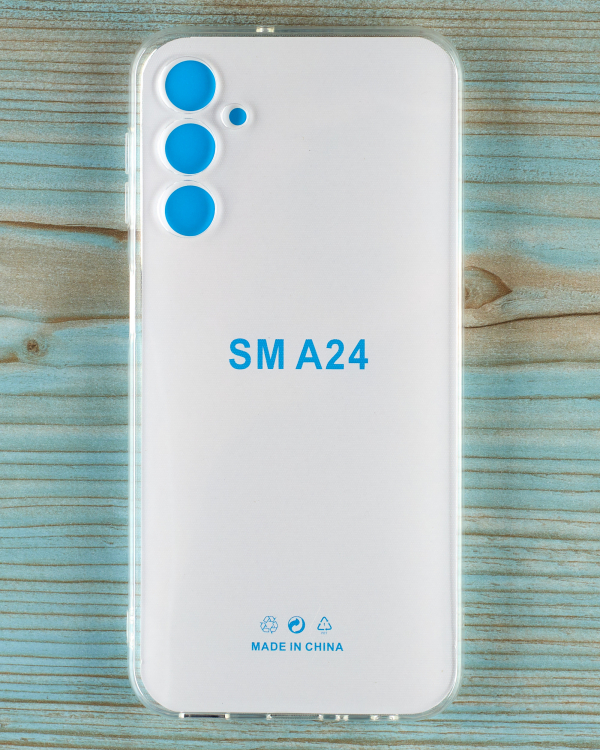 Силиконовый чехол CRYSTAL CASE для Samsung A24 прозрачный