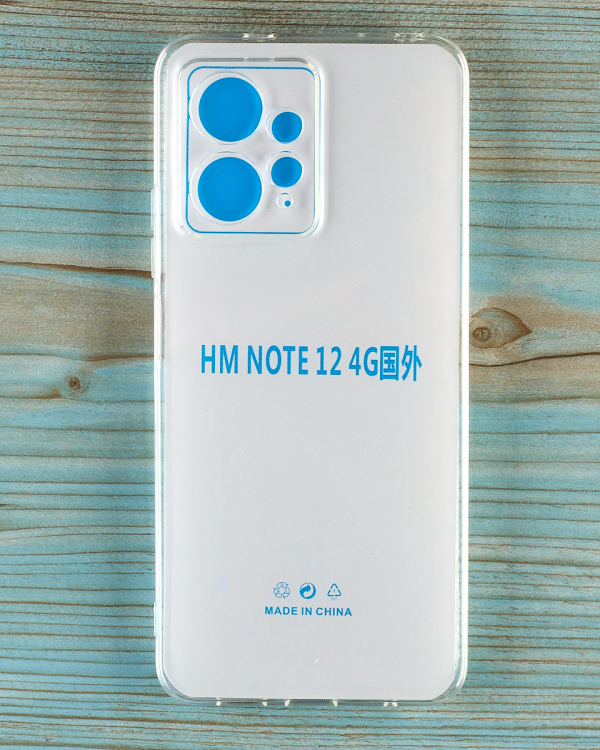 Силиконовый чехол CRYSTAL CASE для Xiaomi Redmi Note 12 4G прозрачный