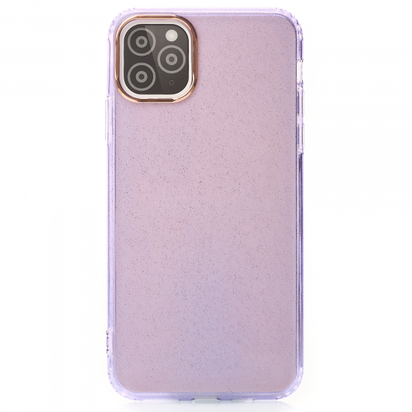 Силиконовый чехол DARK GLITTER для iPhone 11 Pro Max фиолетовый