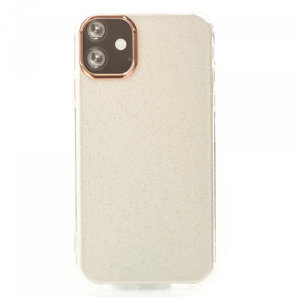 Силиконовый чехол DARK GLITTER для iPhone 12 / iPhone 12 Pro прозрачный