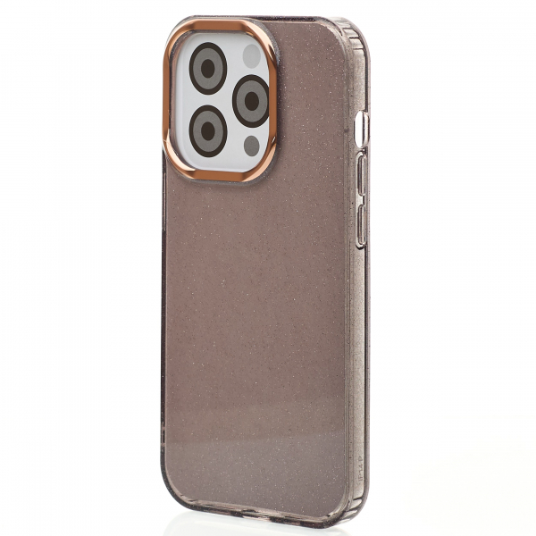 Силиконовый чехол DARK GLITTER для iPhone 13 Pro черный