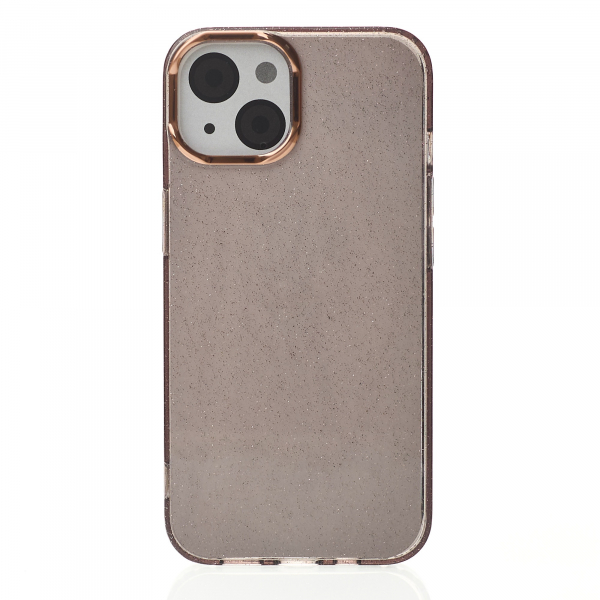 Силиконовый чехол DARK GLITTER для iPhone 14 черный