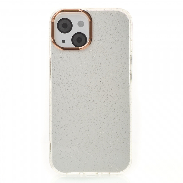 Силиконовый чехол DARK GLITTER для iPhone 14 прозрачный