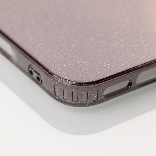 Силиконовый чехол DARK GLITTER для iPhone 16 Pro черный