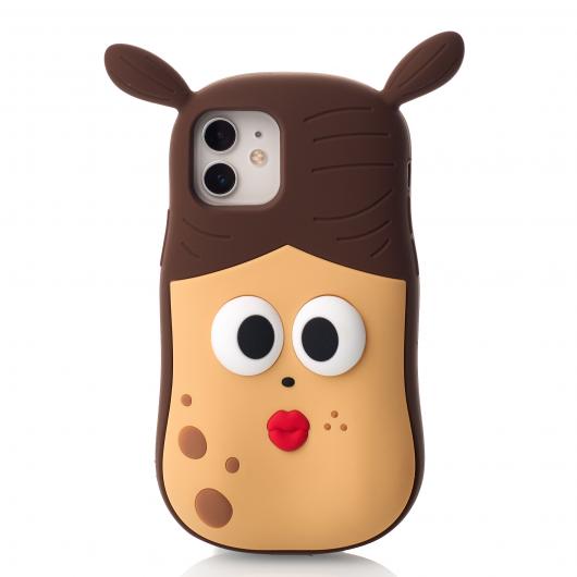 Силиконовый чехол FACE CASE для iPhone 12 / iPhone 12 Pro girl