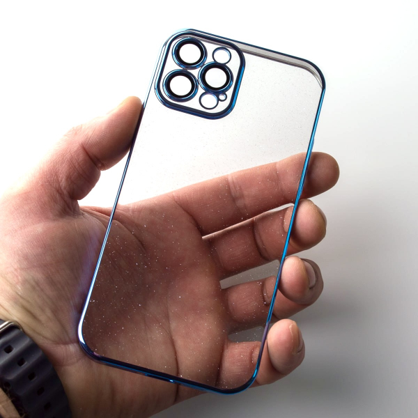 Пластиковый чехол GLITTER для iPhone 11 Pro Max синий