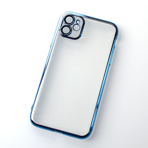 Пластиковый чехол GLITTER для iPhone 11 синий