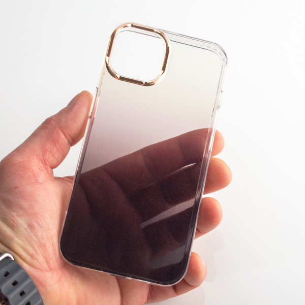 Силиконовый чехол GRADIENT для iPhone 13 черный