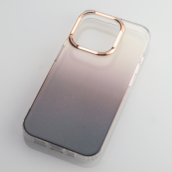 Силиконовый чехол GRADIENT для iPhone 15 Pro Max черный