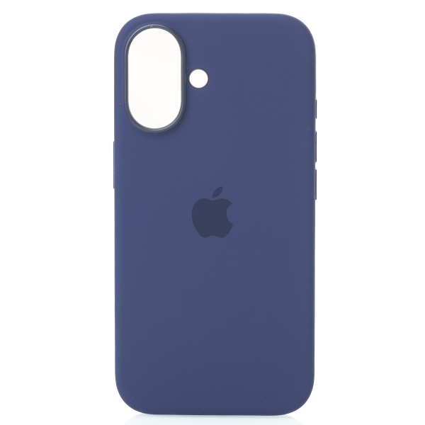 Силиконовый чехол Lux Colors с поддержкой MagSafe для iPhone 16 (AI) Denim
