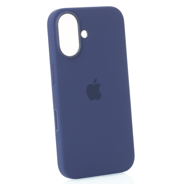 Силиконовый чехол Lux Colors с поддержкой MagSafe для iPhone 16 (AI) Denim