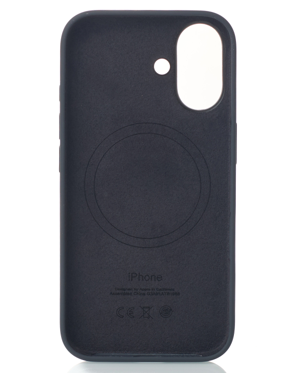 Силиконовый чехол Lux Colors с поддержкой MagSafe для iPhone 16 (AI) Black