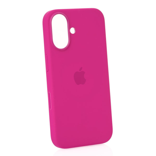 Силиконовый чехол Lux Colors с поддержкой MagSafe для iPhone 16 (AI) Fuchsia