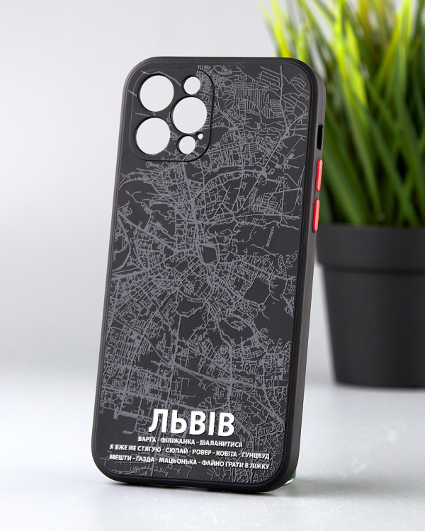 Силиконовый чехол "Міста" для iPhone 12 Pro Max Львов