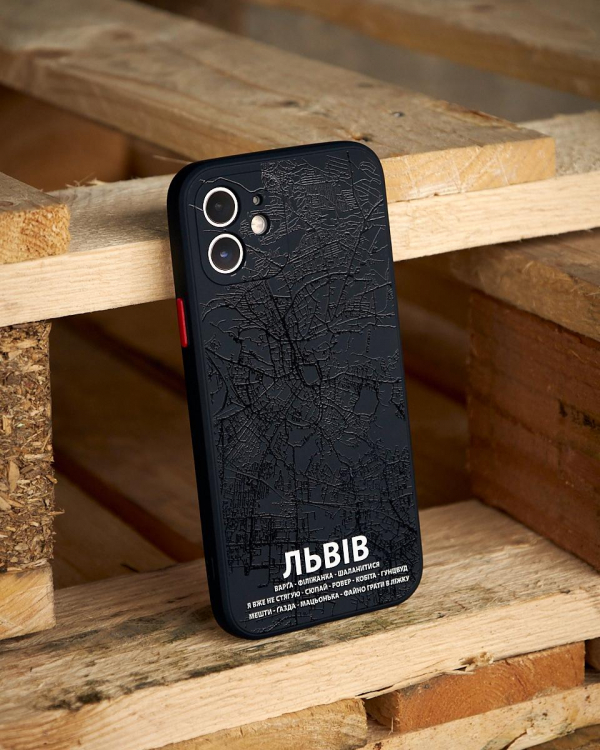 Силиконовый чехол "Міста" для iPhone 12 Pro Max Львов