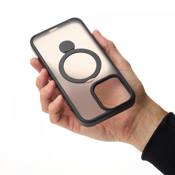 Силиконовый чехол MagSafe 360 для iPhone 11 черный