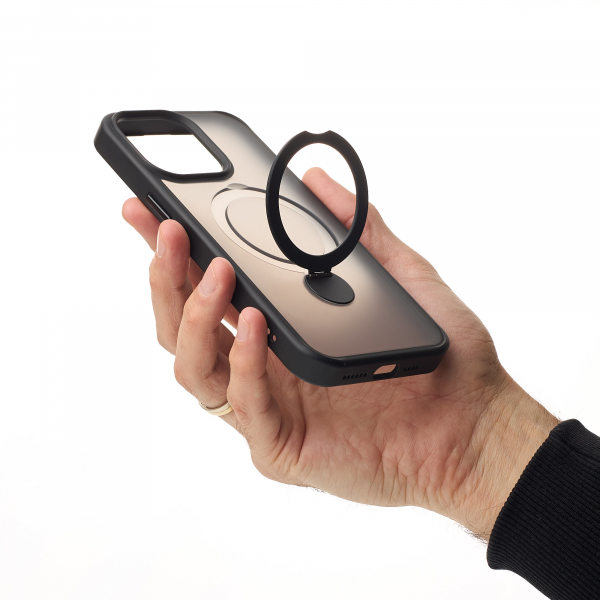 Силиконовый чехол MagSafe 360 для iPhone 11 черный