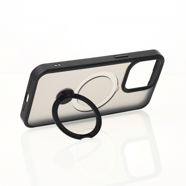 Силиконовый чехол MagSafe 360 для iPhone 11 черный