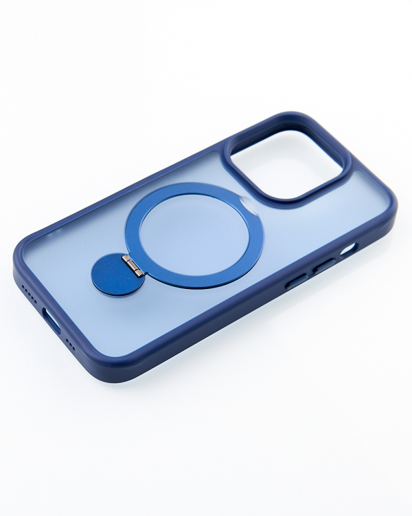 Силиконовый чехол MagSafe 360 для iPhone 11 темно-синий