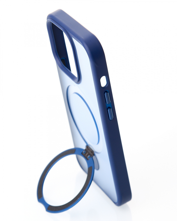 Силиконовый чехол MagSafe 360 для iPhone 11 темно-синий