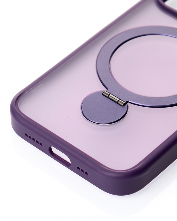 Силиконовый чехол MagSafe 360 для iPhone 11 темно-фиолетовый