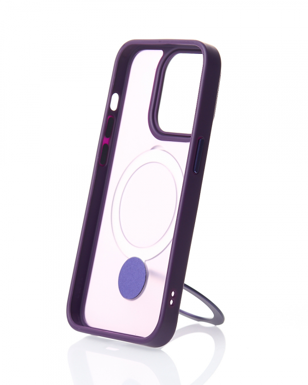 Силиконовый чехол MagSafe 360 для iPhone 11 темно-фиолетовый