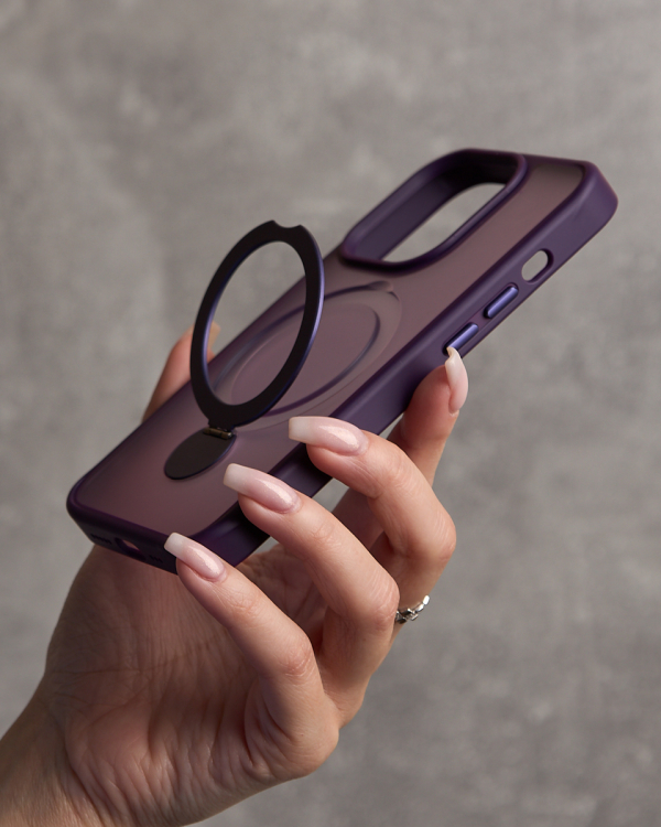 Силиконовый чехол MagSafe 360 для iPhone 11 темно-фиолетовый
